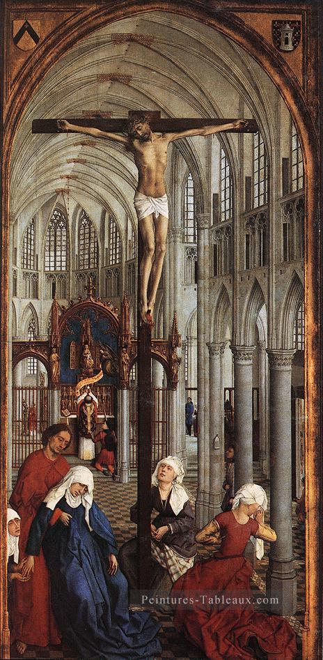 Panneau central des sept sacrements Rogier van der Weyden Peintures à l'huile